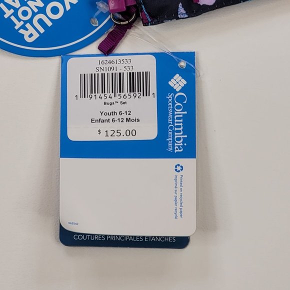 Columbia Buga Snow Pants and Jacket Set Youth Size 6 - 12 - Picture 8 of 16